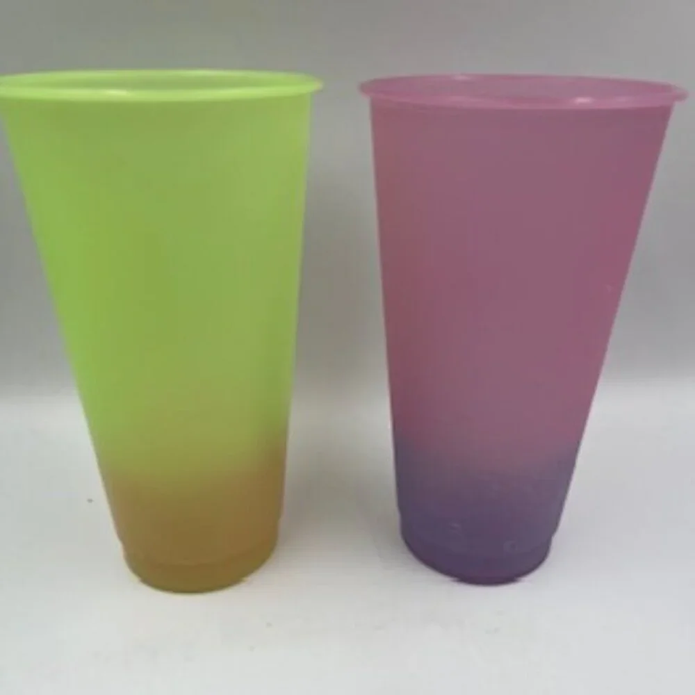 Manna Cold Drink Color Changing 16 Oz Motivational Tumbler Set Of 4 Cups‎